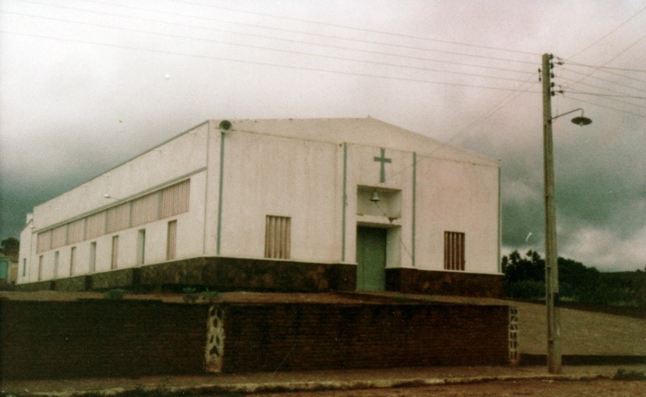 Igreja Matriz do Sagrado Coração de Maria, em Abaiara, em 1984