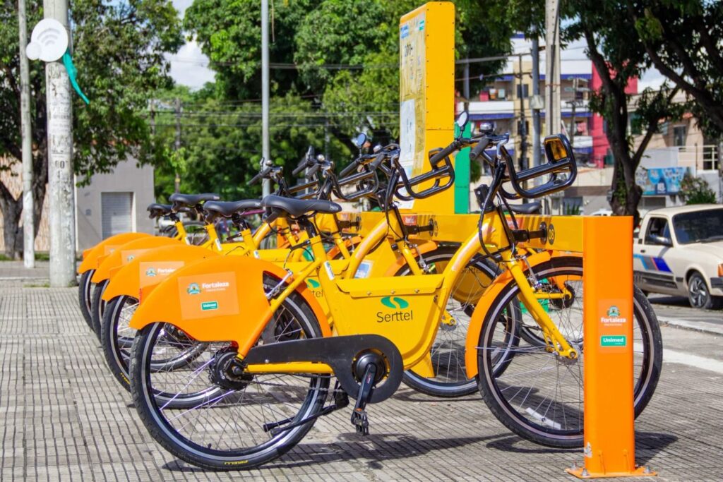 Foto: Bicicletar, da Prefeitura de Fortaleza, operado pela Serttel